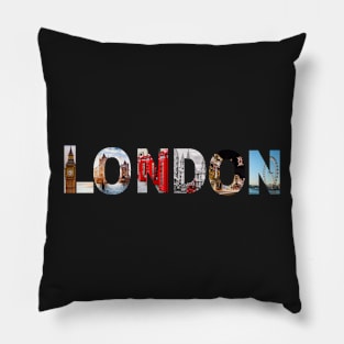 London Text Mask Pillow