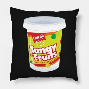 Tangy Fruits Digital Illustration Pillow