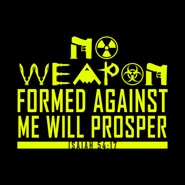 No Weapon Formed (Yellow) by Wakanda Forever