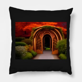 The Arch to the Secret Garden of Autumn Pillow