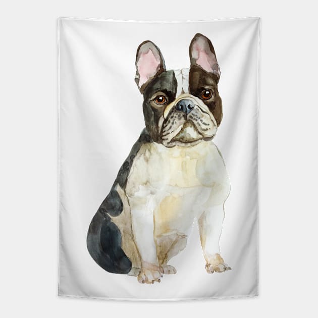 French Bulldog Tapestry by VicaVeresk