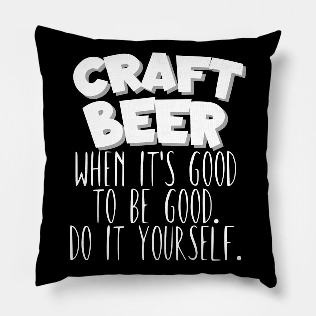 Craft beer Pillow by maxcode