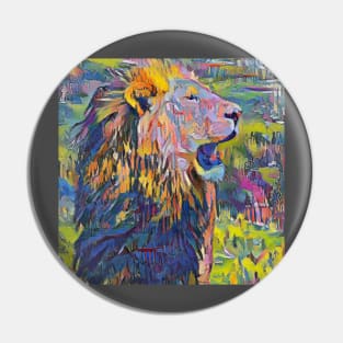 lion painting (leo art, lion king) Pin