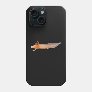 Axolotl digital drawing Phone Case