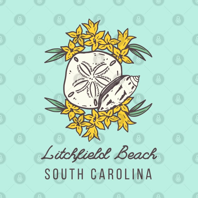 Litchfield Beach South Carolina SC Tourist Souvenir by carolinafound