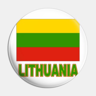 The Pride of Lithuania - Lithuanian Flag Design Pin