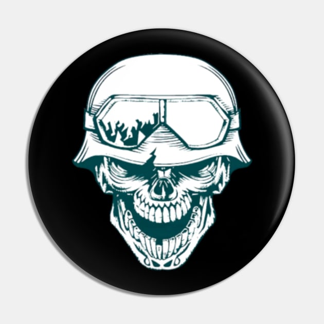 Niche Skull Island Mod Art  Calabera Militar Pin by LailaLittlerwm