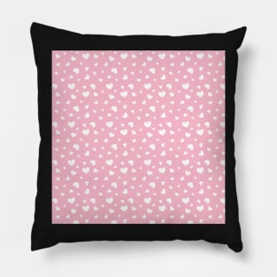 pink small hearts pattern Pillow