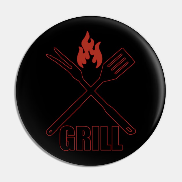 grill Pin by Ntdesignart