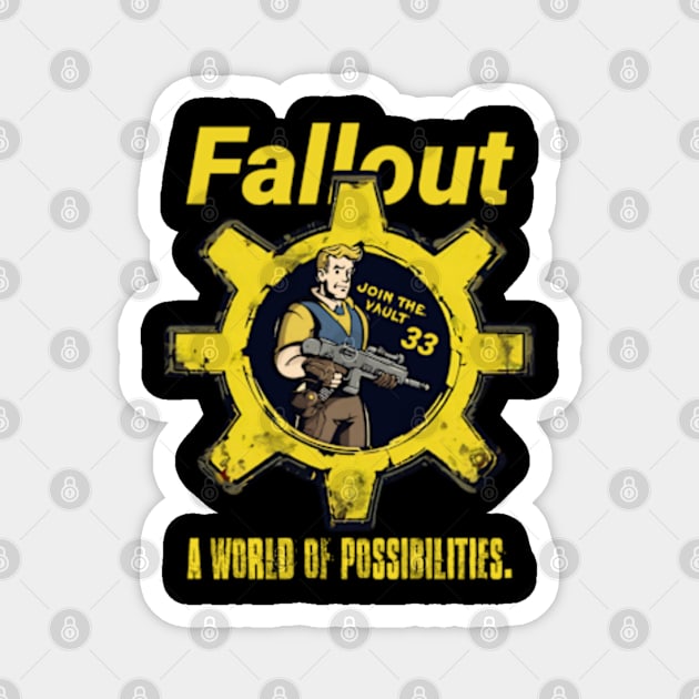 The Unknown Calls - Join Vault 33 Magnet by LopGraphiX