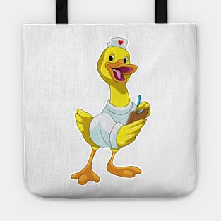 Duck as Nurse with Heart Tote