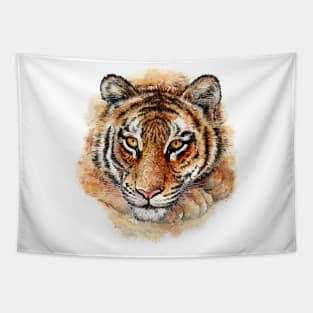 Panthera tigris -Tiger watercolor illustration Tapestry