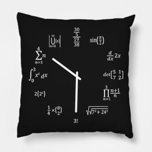 Math Clock Pillow