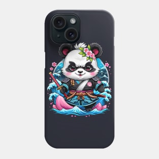 Japanese Samurai Panda Tattoo, Kawaii Ninja Panda Phone Case