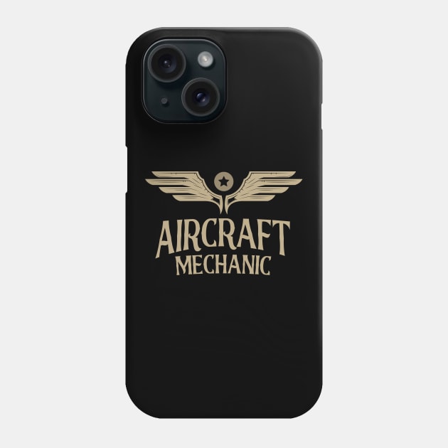 Aircraft Mechanic Aviation Airplane Maintenance Phone Case by Foxxy Merch