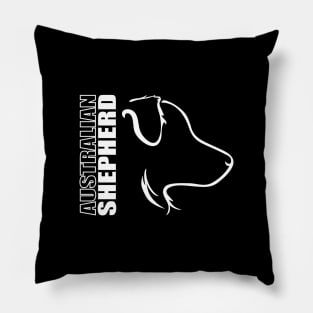 Australian Shepherd profile Aussie dog lover Pillow