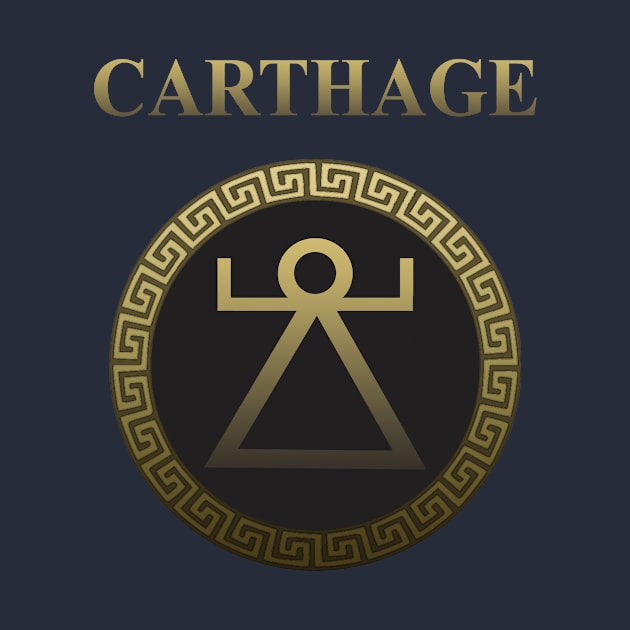 Ancient Carthage Sacred Band Shield by AgemaApparel