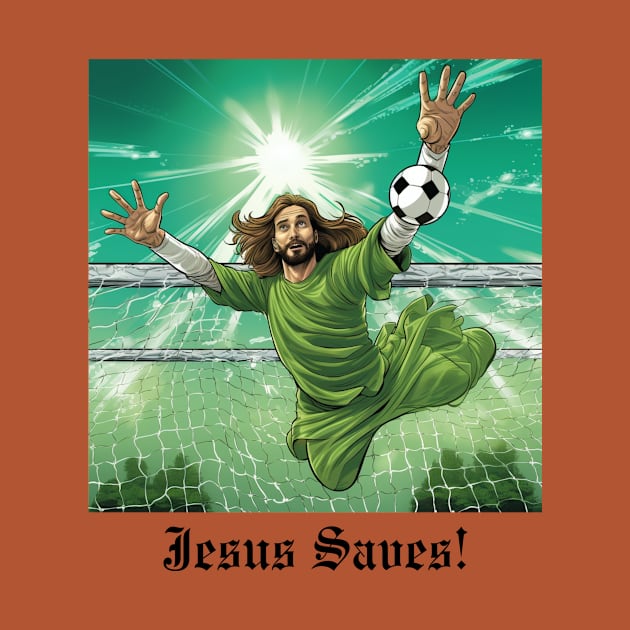 Jesus Saves (Goalkeeper) by JSInspired