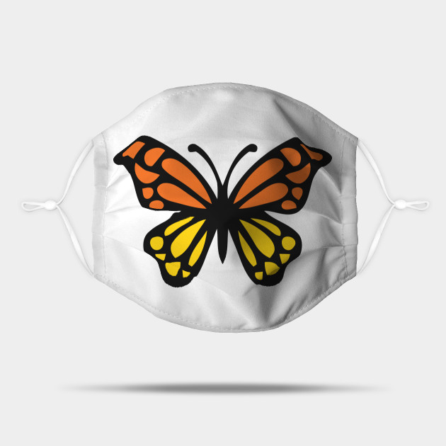 Pretty Butterfly Emoticon Emoji Mask Teepublic 🦋 butterfly emoji was approved as part of unicode 9.0 standard in 2016 with a u+1f98b you may click images above to enlarge them and better understand butterfly emoji meaning. teepublic