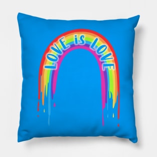 Love Is Love Rainbow Glow Pillow