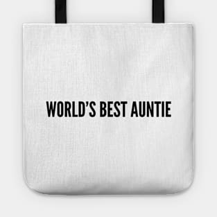 World's Best Auntie - Family Tote