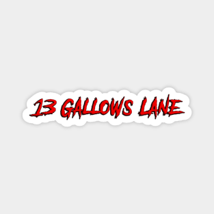 13 Gallows Lane Logo Magnet