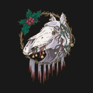 Mari Lwyd Winter Ghost Horse T-Shirt