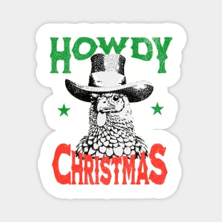 Howdy Christmas Magnet