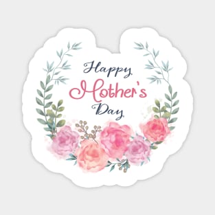 Happy Mother Day Flower Magnet