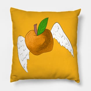 Angel Apple Orange Pillow