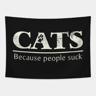 Cats - Because People Suck Tapestry