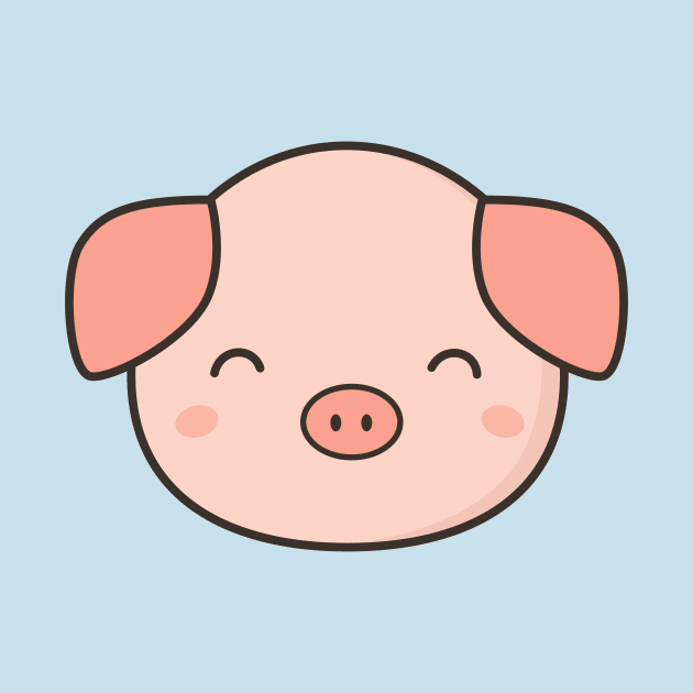 Kawaii Cute Pig by happinessinatee