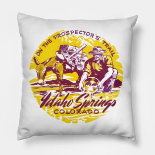 Vintage Idaho Springs, Colorado Pillow