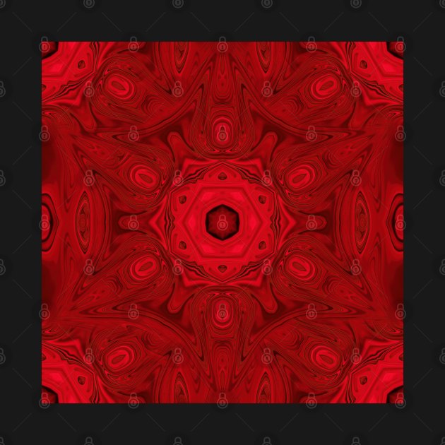 Bold red sacred kaleidoscope by hereswendy