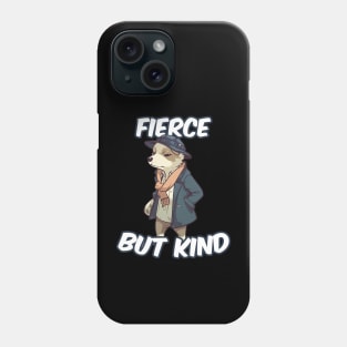 A cute dog wearing street fashion Phone Case