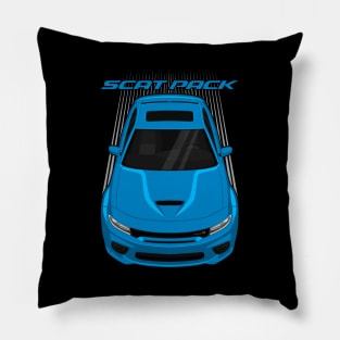 Dodge Charger Scat Pack Widebody - Frostbite Blue Pillow