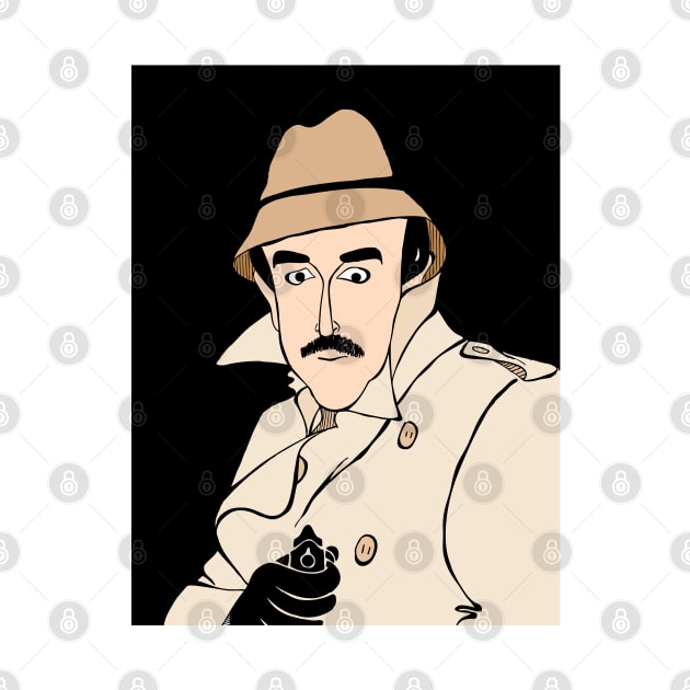 PETER SELLERS INSPECTOR CLOUSEAU FAN ART!! by cartoonistguy