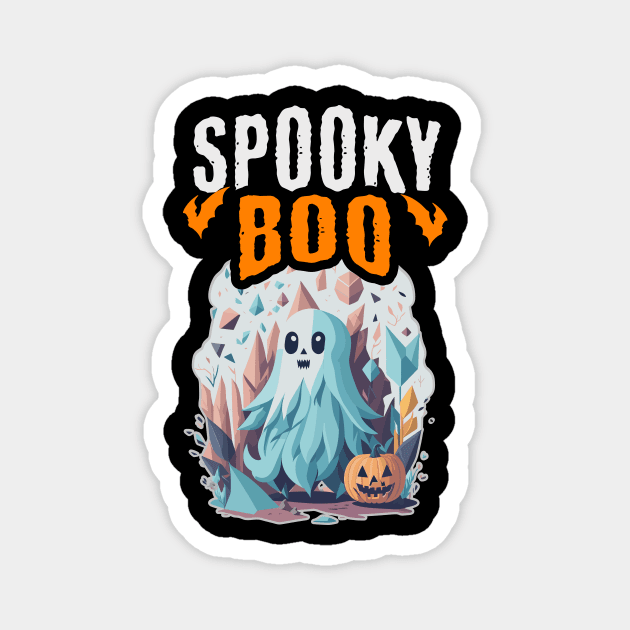 Spooky Boo Ghost halloween Magnet by Luvleigh