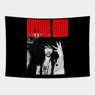 Erykah Badu -- Aesthetic Fan Art Design Tapestry