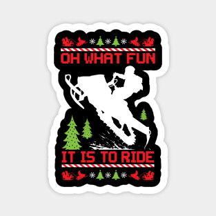 Fun Ride Snowmobiling Magnet