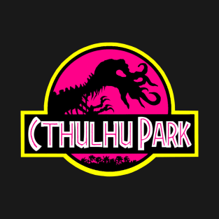 Cthulhu Park - Retro 90s Movie Parody (Pink Variant) T-Shirt