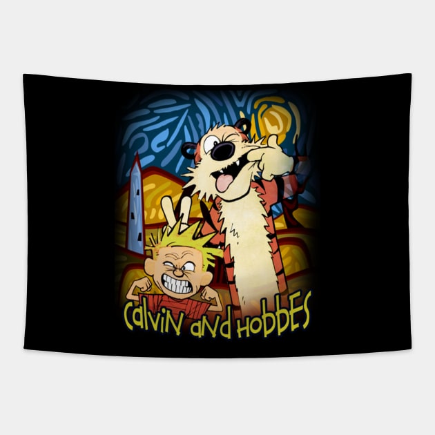 Calvin And Hobbes Tapestry by canpu