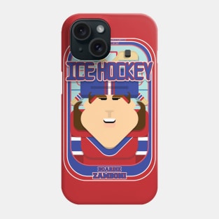 Ice Hockey Red and Blue - Boardie Zamboni - June version Phone Case