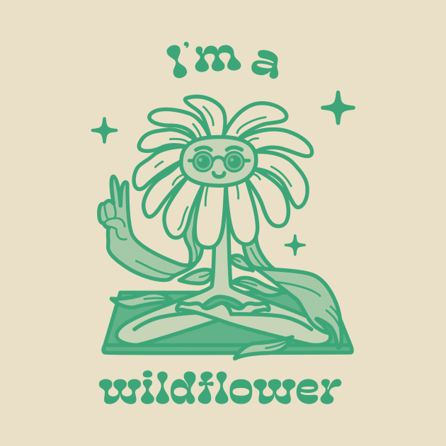 Hippie Flower Child Wildflower Peace & Love by Tip Top Tee's