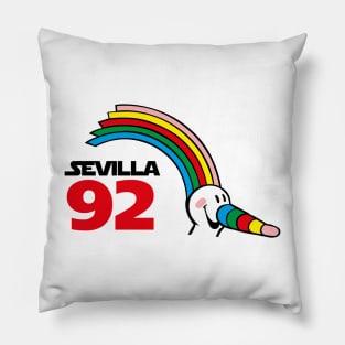 Sevilla seville spain travel expo 92 expo 1992 seville vintage Pillow