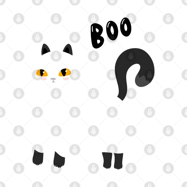 Boo ghost cat by Rub14ekArts