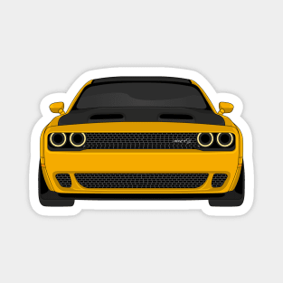 DODGE HELLCAT FRONT GOLD Magnet