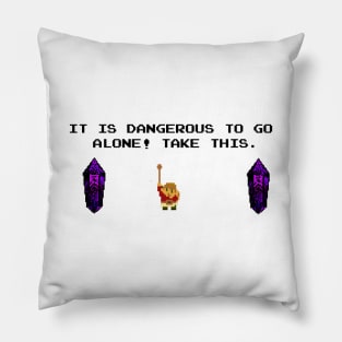 The Paladin's Trusty Spoon...erm Sword (black Text) Pillow