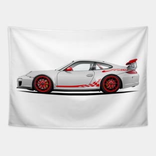 White and Red GT Tapestry