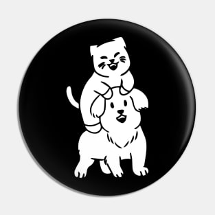 cat&dog Pin